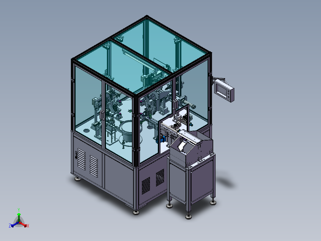 O型圈组装机正等轴测图