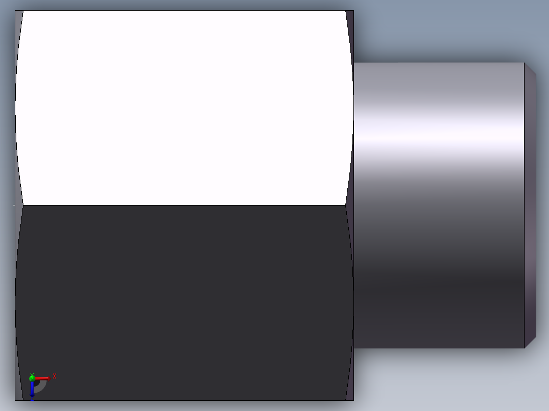 直通内螺纹接头、5DB22-08俯视图
