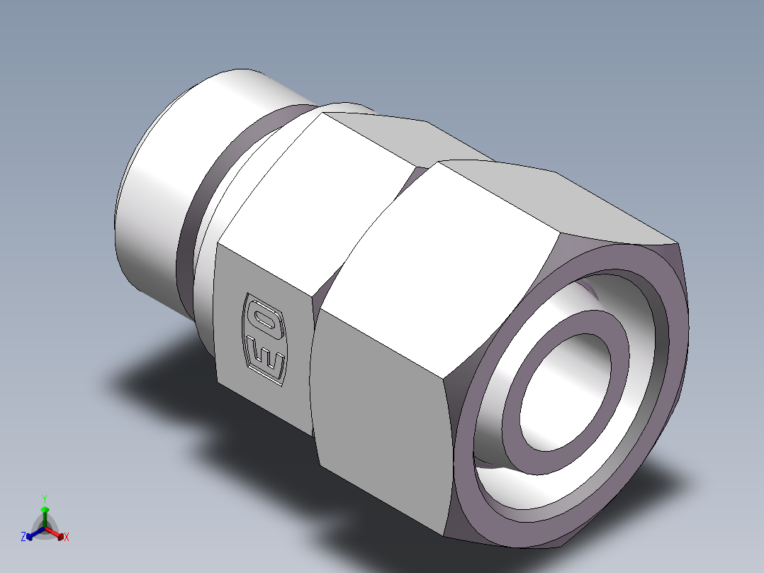直通公制螺纹组合接头、2MD-27-30WD主视图
