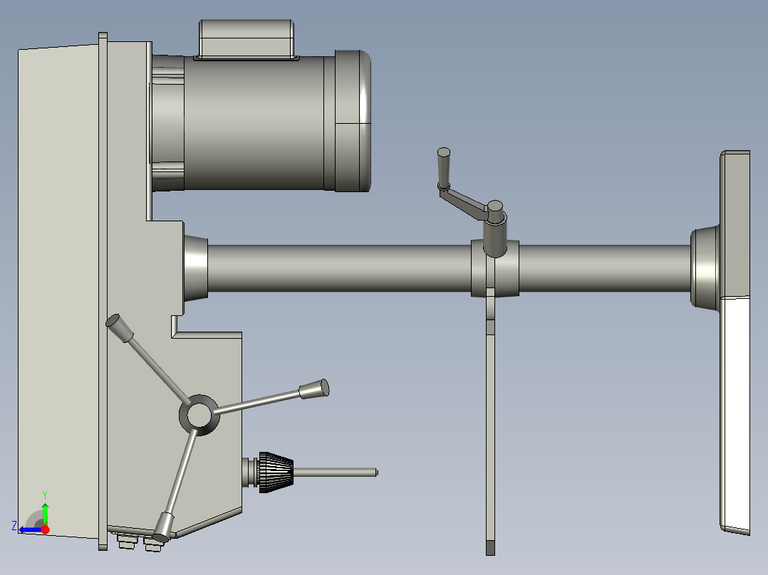 A2004763-钻床台钻右视图