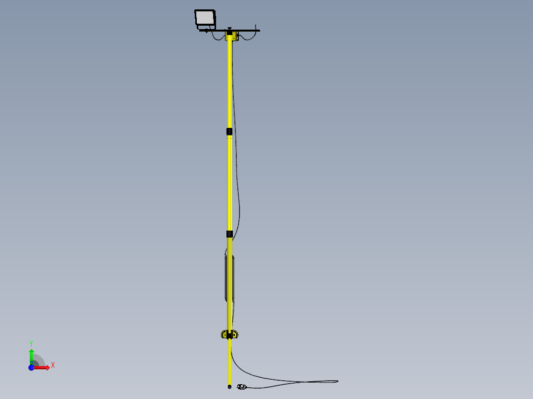 折叠式灯架前视图