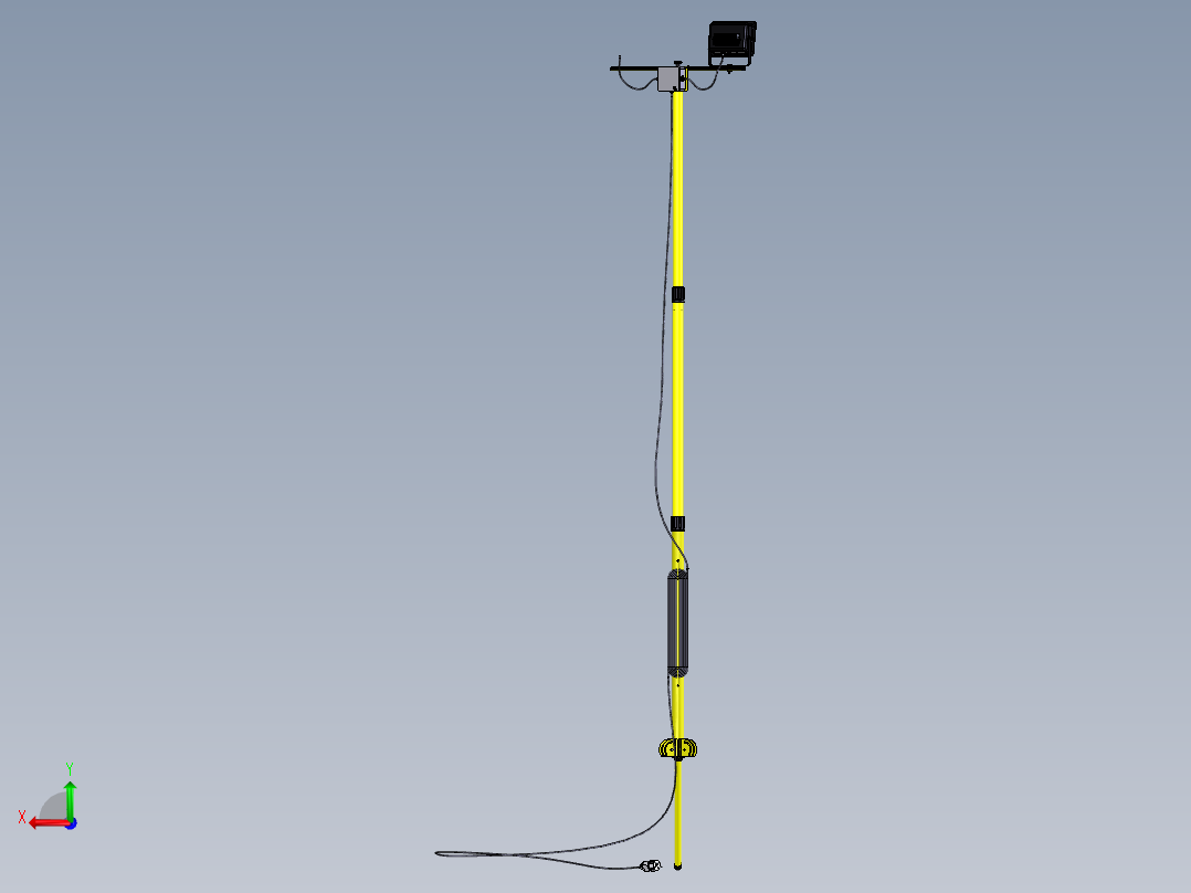 折叠式灯架后视图