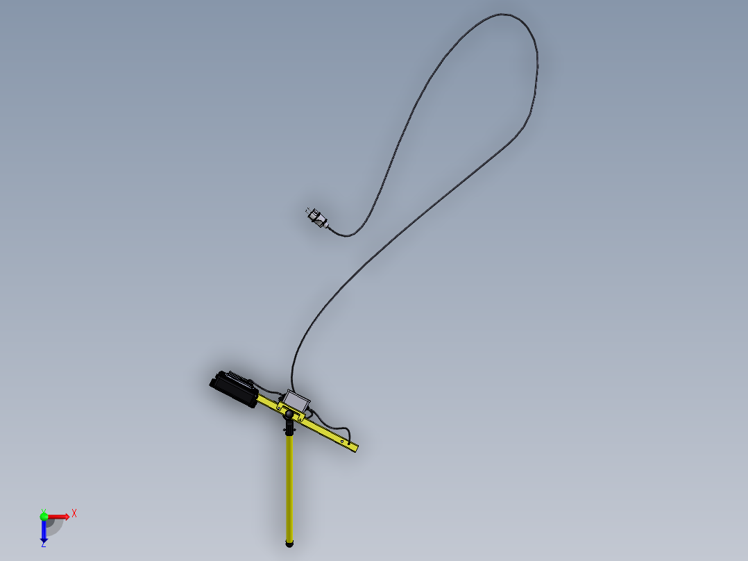 折叠式灯架俯视图