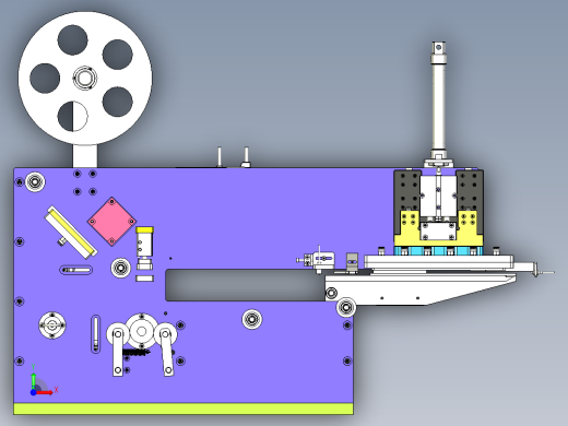 一款12工位的手机充电器贴膜机构前视缩略图
