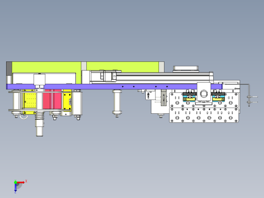 一款12工位的手机充电器贴膜机构俯视缩略图
