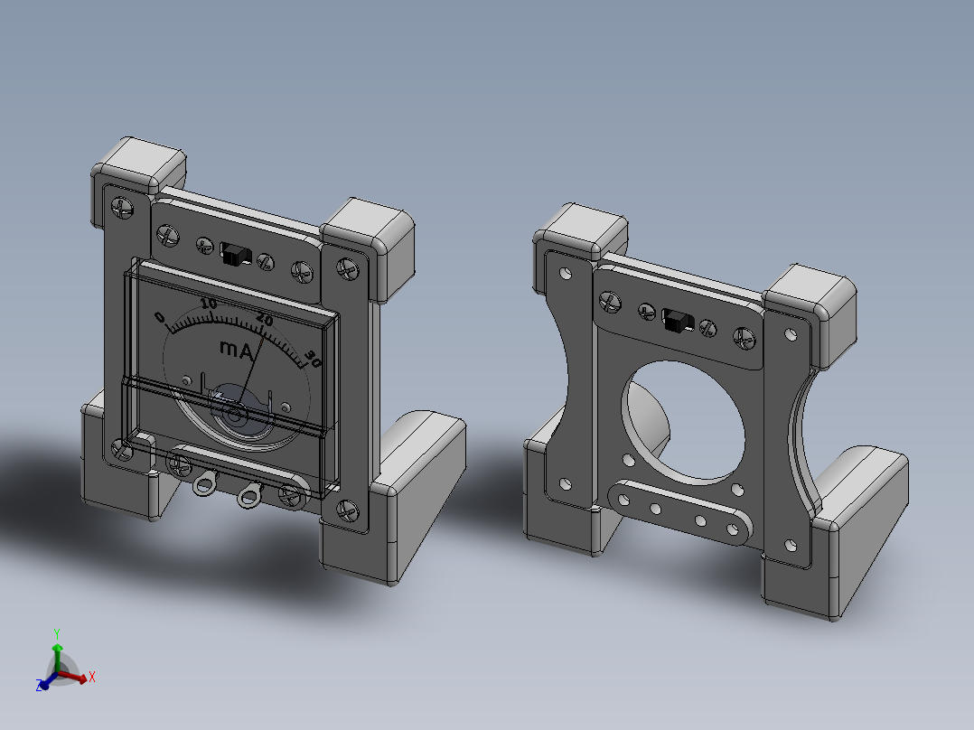 3D打印电流表支架