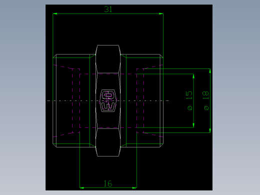 PARKER管接头EO Union G18L71X_front