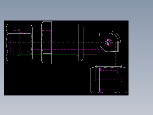 PARKER管接头EO Bulkhead elbow WSV10LCF(16)_back