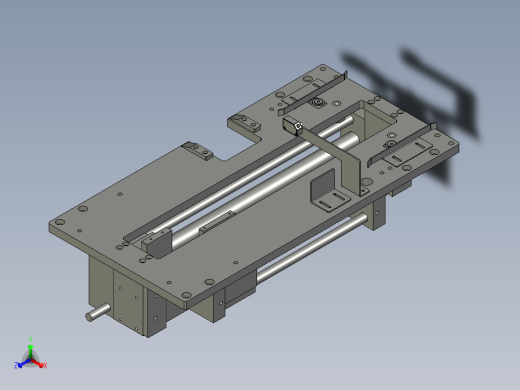 TRD899MINI-2221-00卷盘推入机构正等轴测缩略图