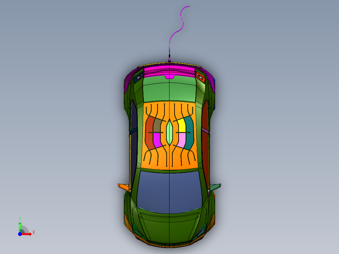 智能老年小型电动车前视图