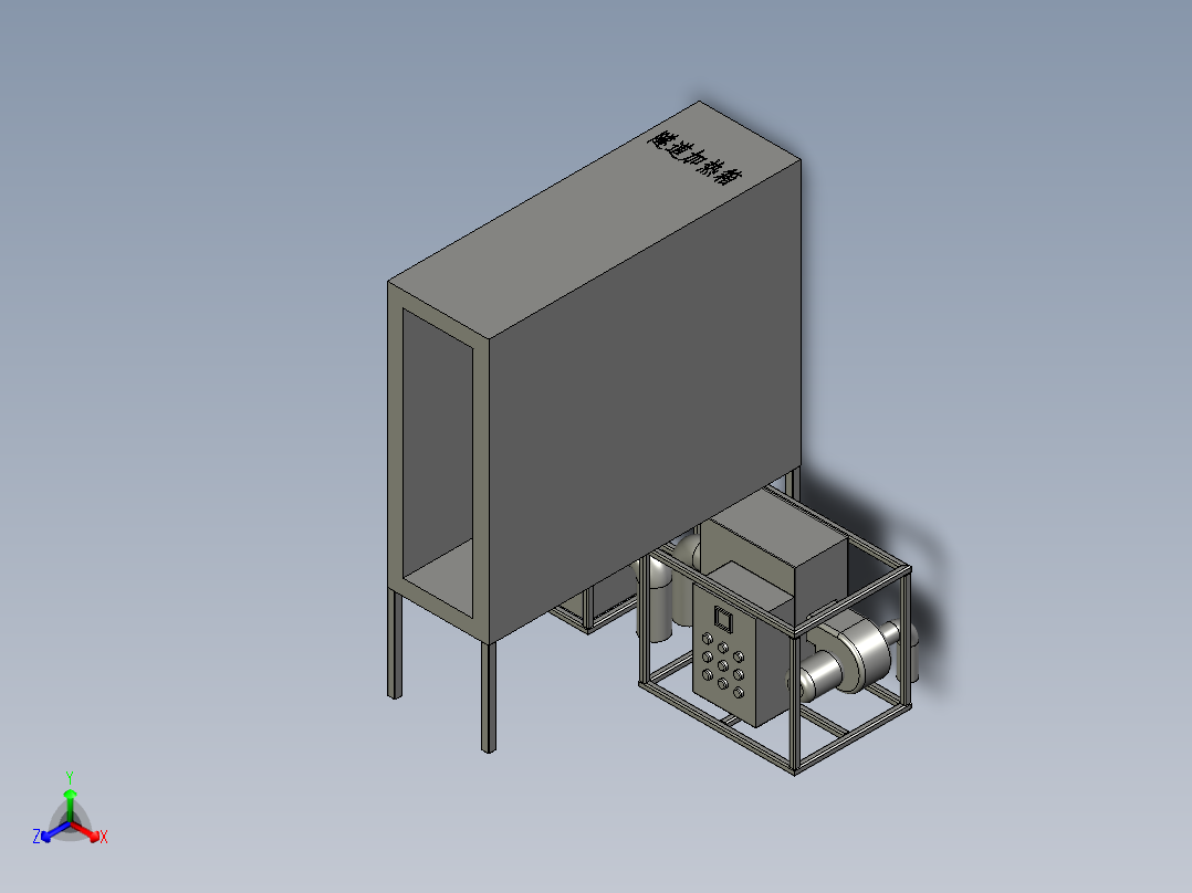 隧道加热系统装配体主视图