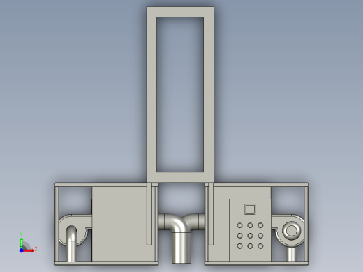 隧道加热系统装配体前视缩略图