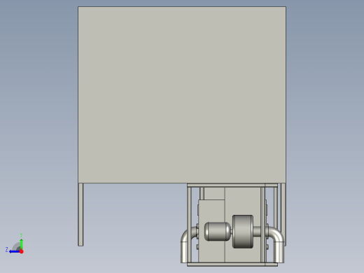隧道加热系统装配体右视缩略图