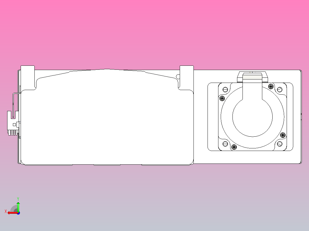 日规模组半封闭丝杆TPA-HNR-202D-2510C-L1550-ML-C-P75-N3后视图