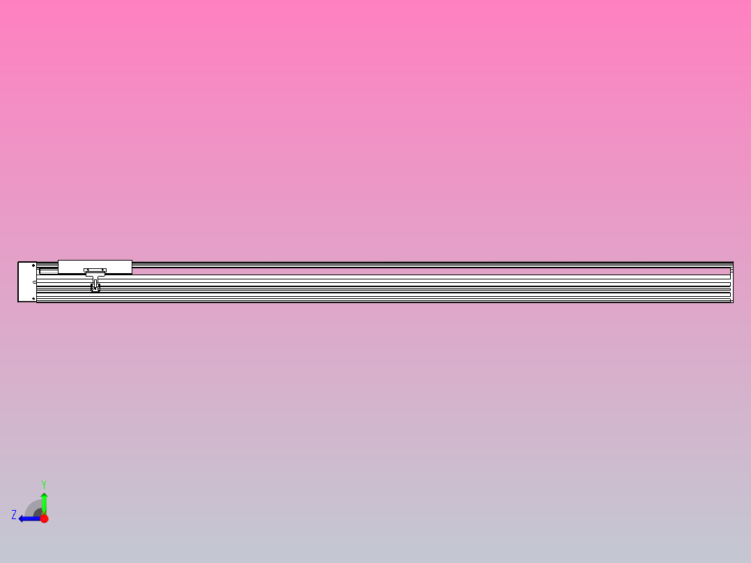 日规模组半封闭丝杆TPA-HNR-202D-2510C-L1550-ML-C-P75-N3右视图