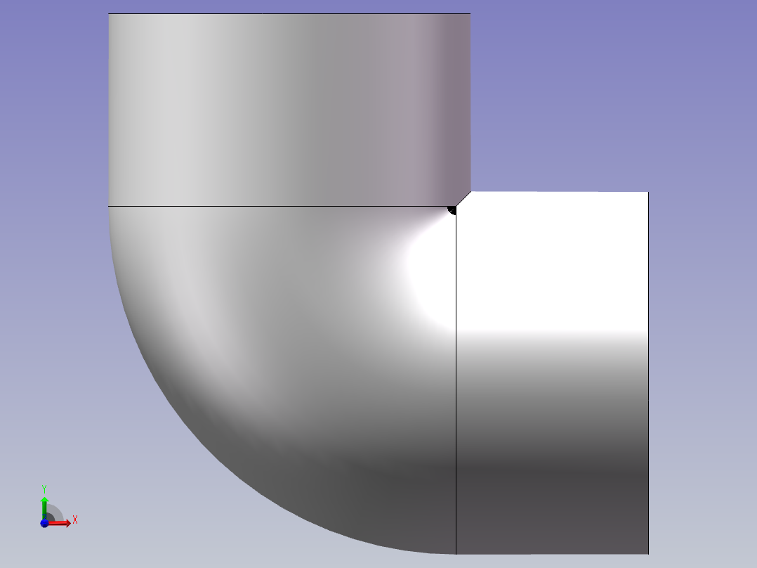 90_ELBOW_DN32_PN10_U-PVC前视图