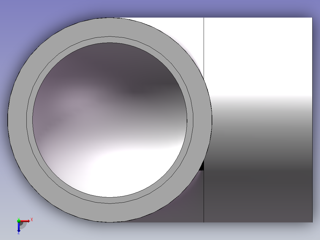 90_ELBOW_DN32_PN10_U-PVC俯视图