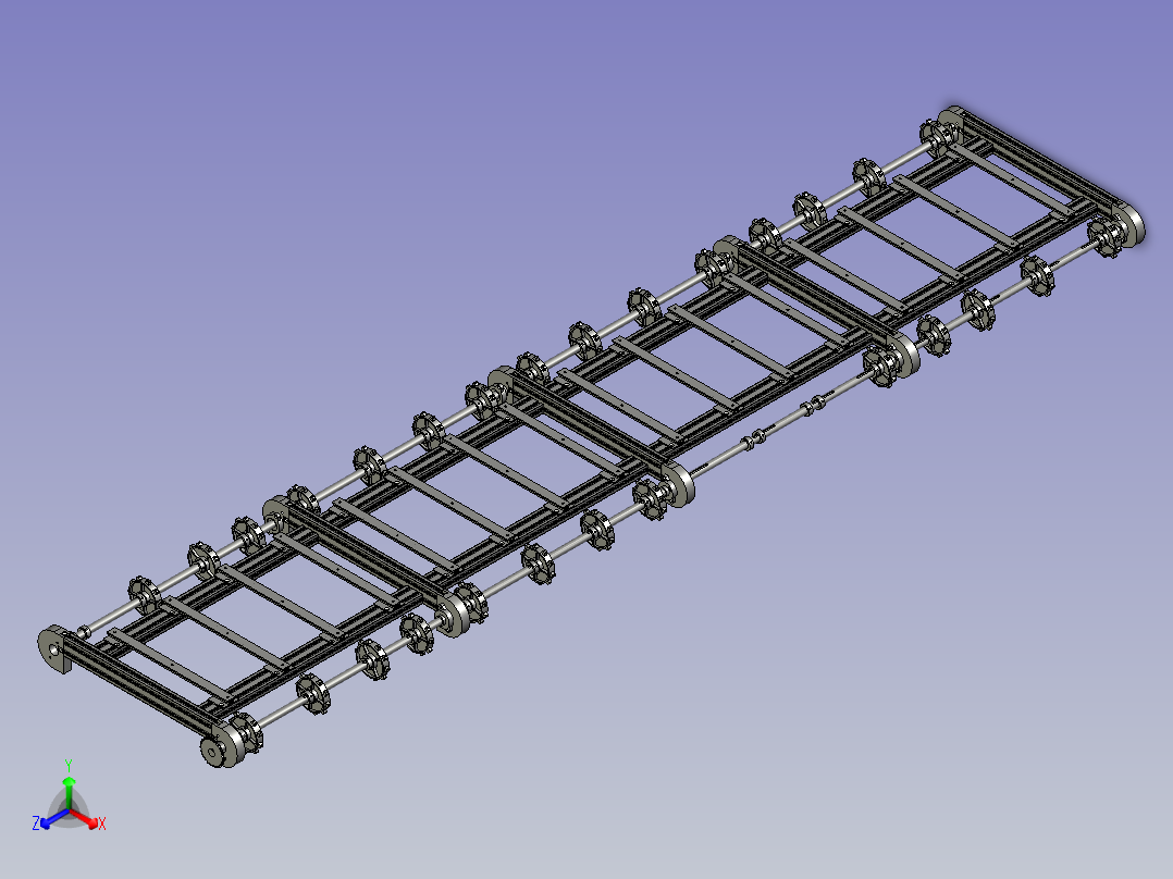链板输送线装配12主视图