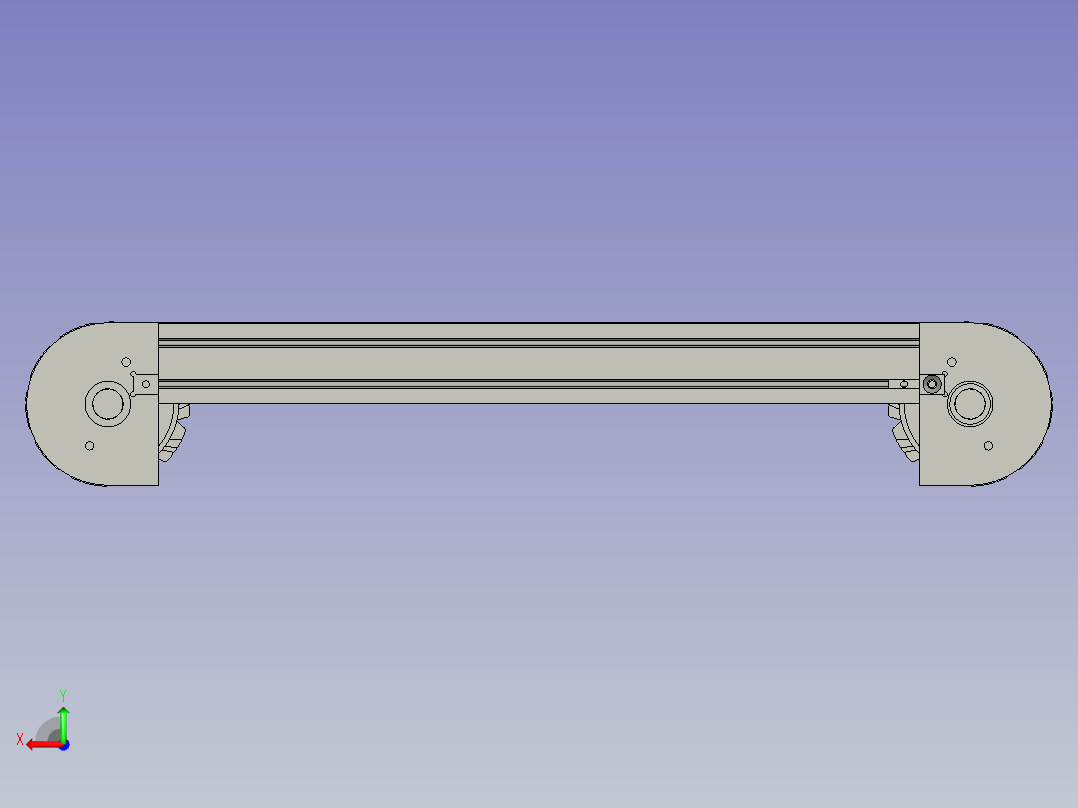 链板输送线装配12后视图