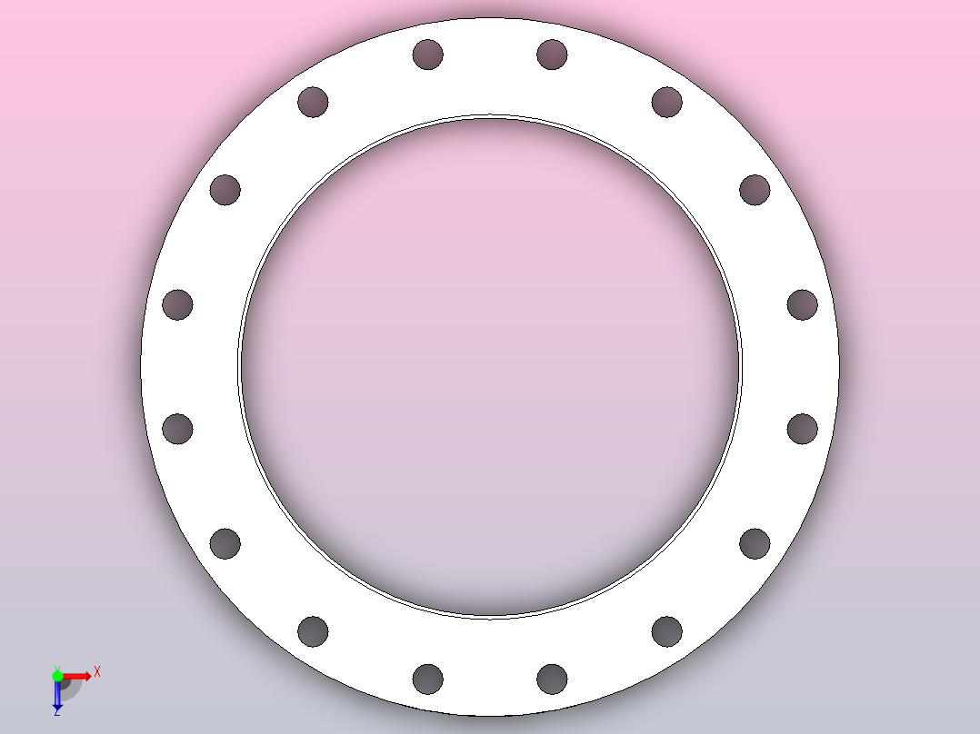 法兰，DIN EN 1092-1，标准02-32，PN 10，DN 10 - DN 500俯视图