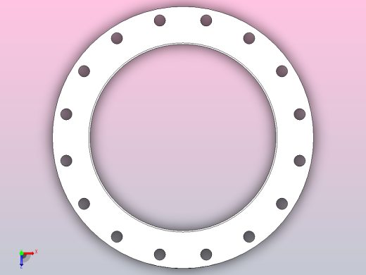 法兰，DIN EN 1092-1，标准02-32，PN 10，DN 10 - DN 500俯视缩略图