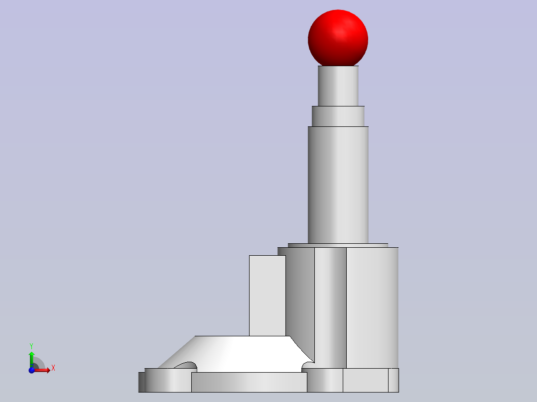 A0004557-操纵杆杠杆  控制杆底座前视图