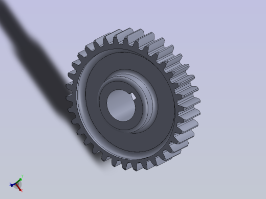 方程设计的齿轮与螺母