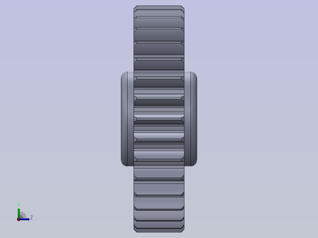 方程设计的齿轮与螺母左视图