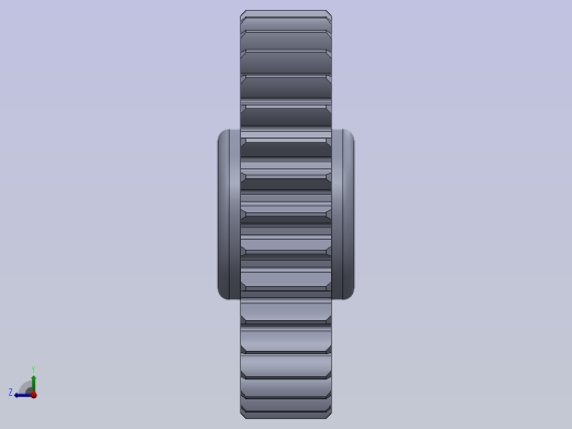 方程设计的齿轮与螺母右视缩略图