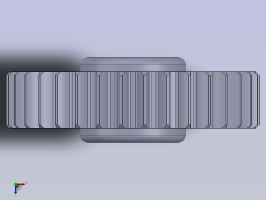 方程设计的齿轮与螺母俯视缩略图