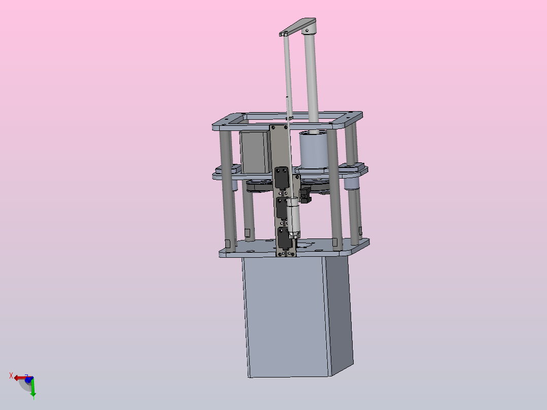 自动旋转上下运动装置主视图