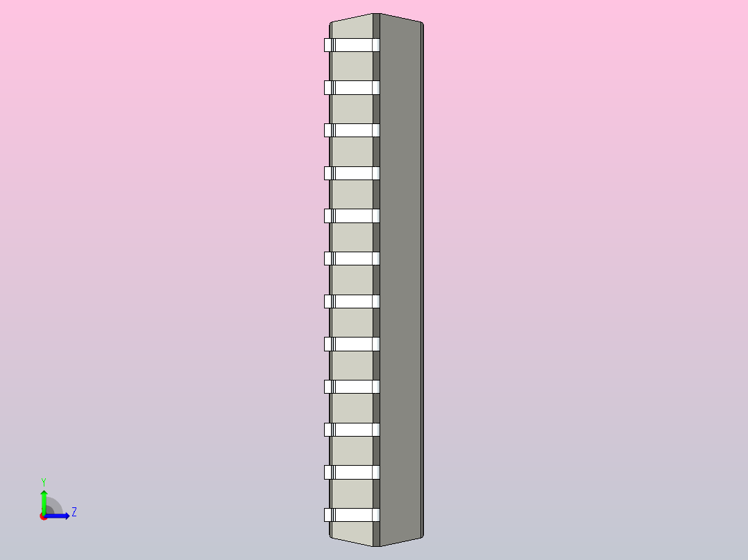 106x SOIC 封装（小外形集成电路）SOIC127P1200X280-24N左视图