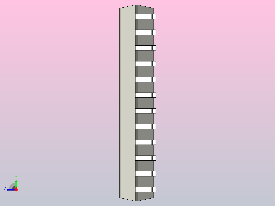 106x SOIC 封装（小外形集成电路）SOIC127P1200X280-24N右视图