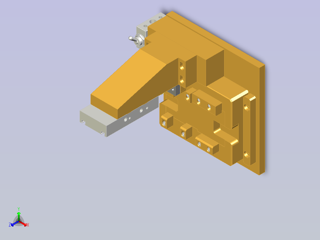 测试检验校准夹具正等轴测图