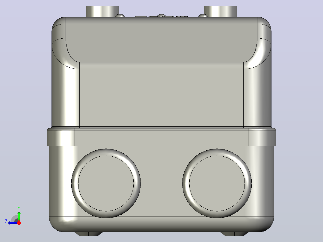 NQ2-33P电磁起动器三维模型202204右视图