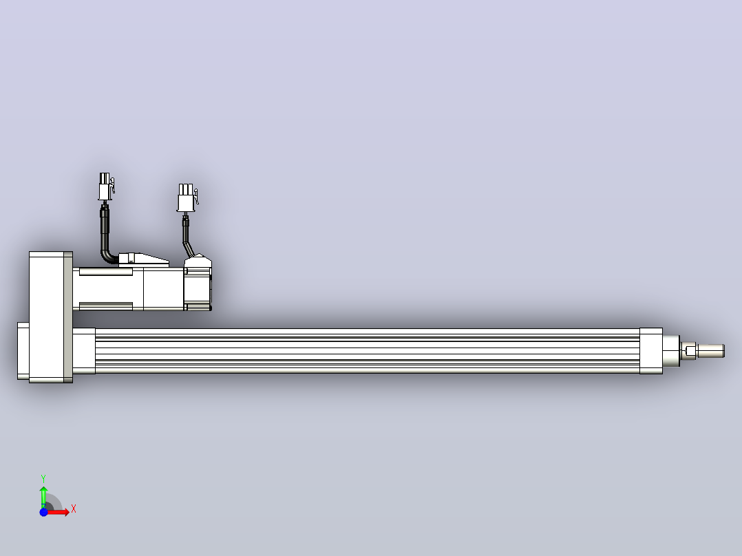 轻载电动缸TPA-ESR25-1002C-L400-MR-FB-W-P10-C3前视图