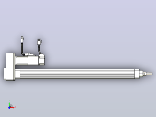 轻载电动缸TPA-ESR25-1002C-L400-MR-FB-W-P10-C3前视缩略图