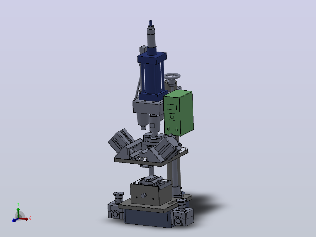 A7 RXC-R底盖斜面孔冲孔治具主视图