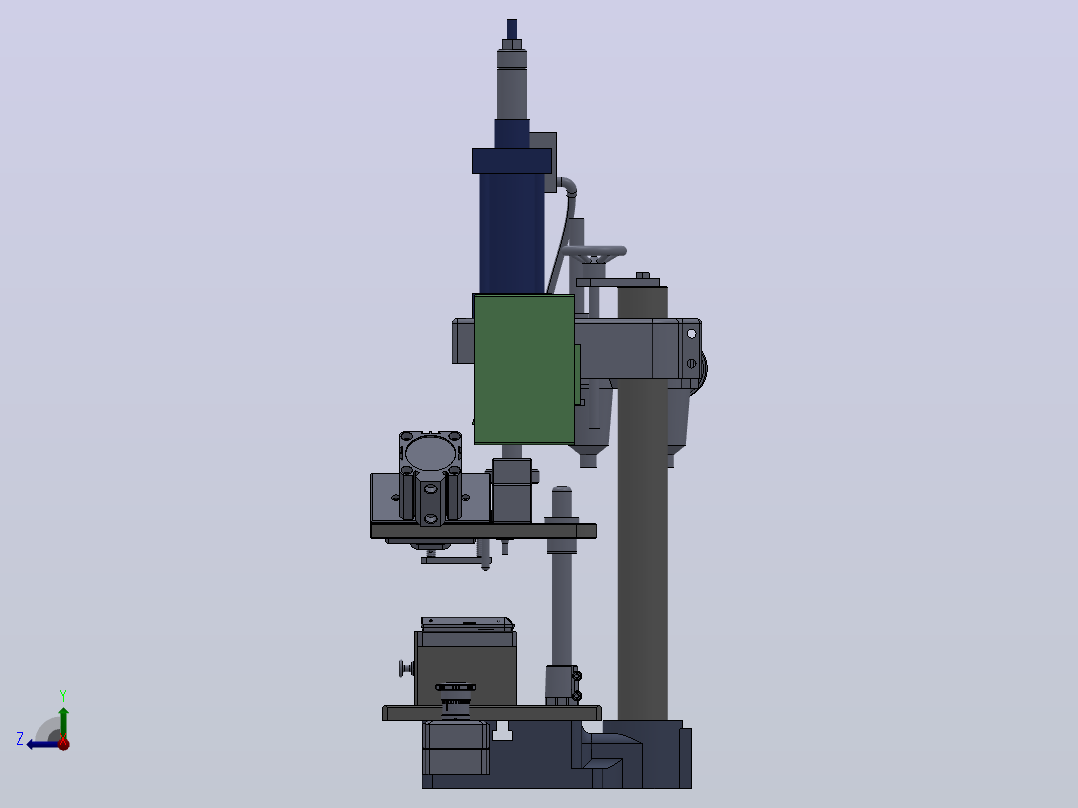 A7 RXC-R底盖斜面孔冲孔治具右视图