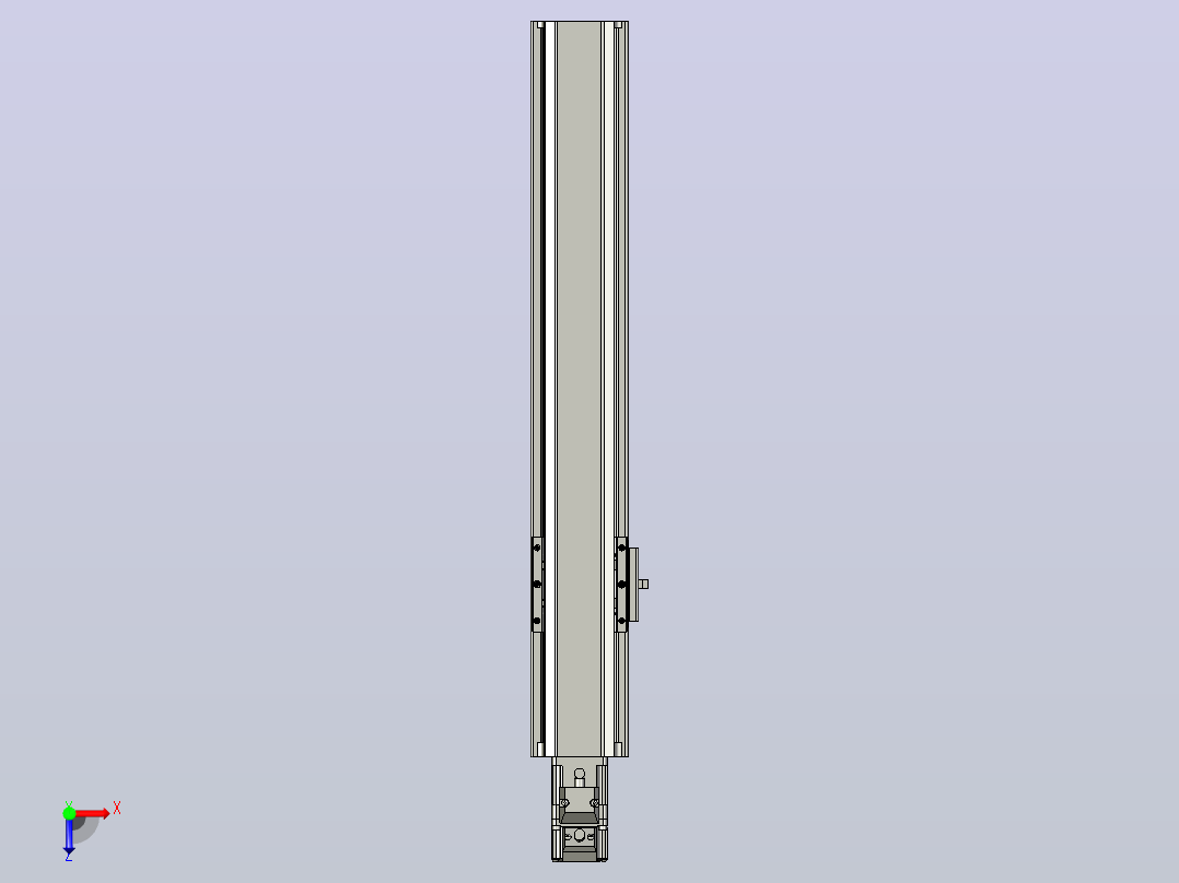 日规模组半封闭丝杆TPA-HNR-65S-1610C-L300-M-C-P10-N3俯视图