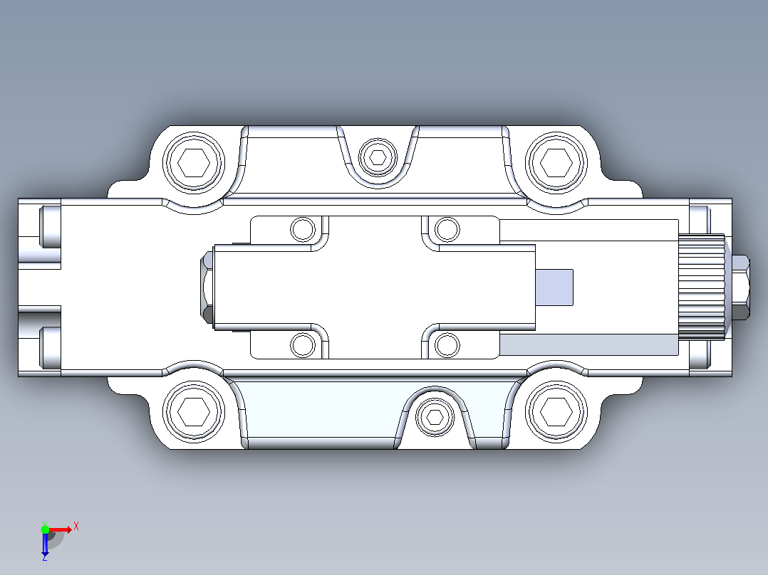 DPZO-AES-PS-271-L5-D1电液比例换向阀俯视图