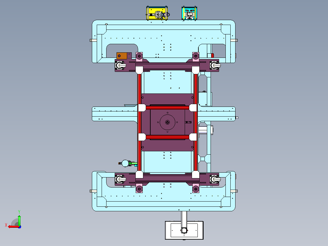 JH476F015-S（后地板总成夹具）后视图