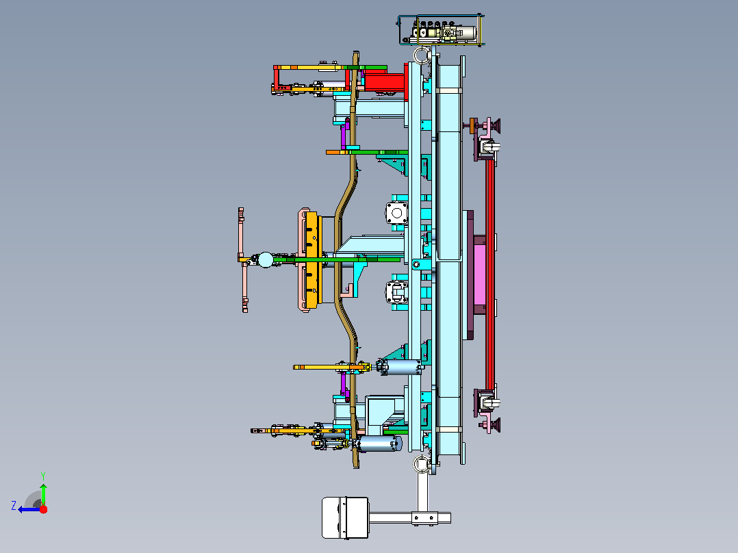 JH476F015-S（后地板总成夹具）右视图