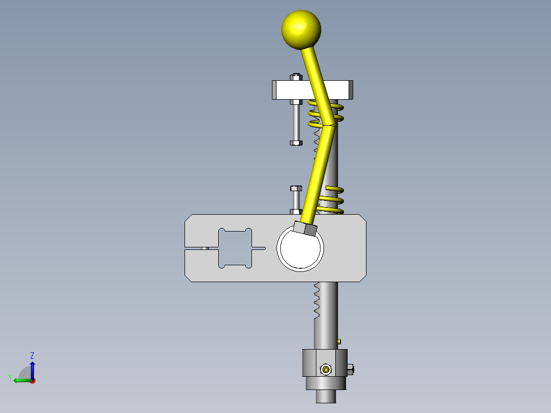 位置不同的压入夹具左视图