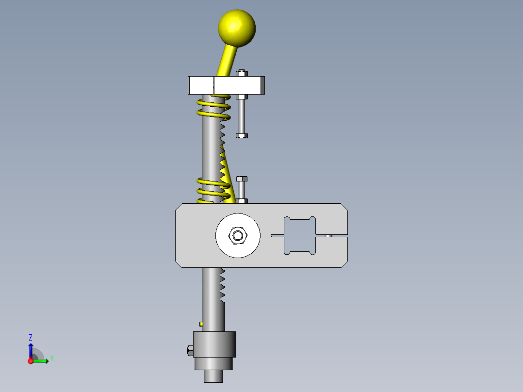 位置不同的压入夹具右视图