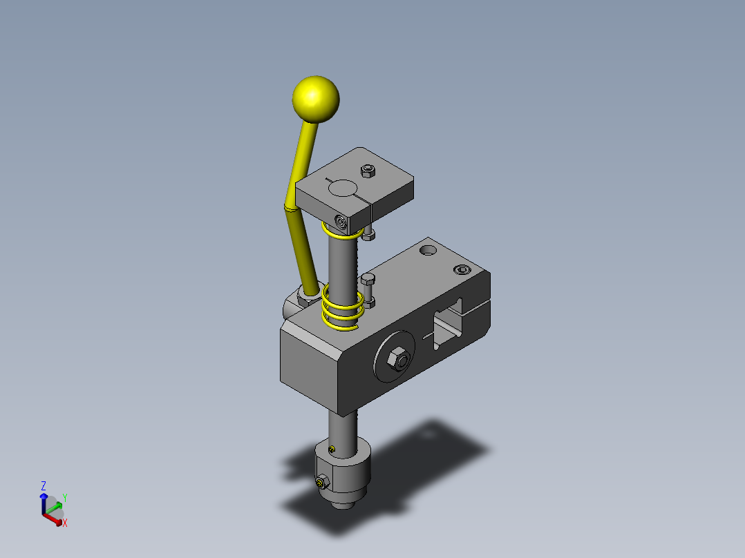 位置不同的压入夹具正等轴测图