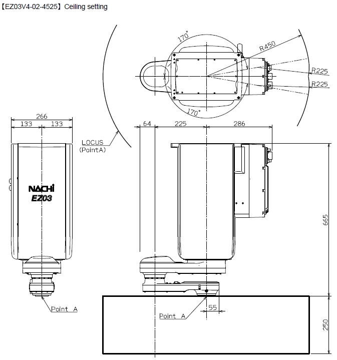 那智机器人nachi ez03 4axis scara robot