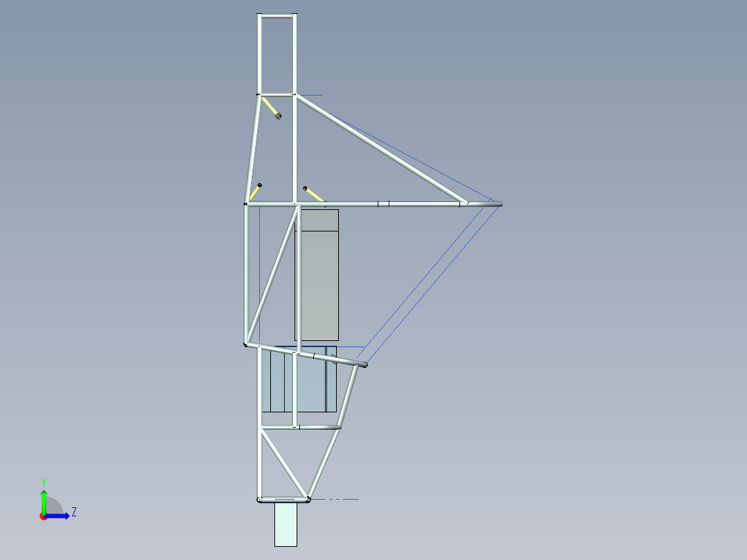 大学生方程式赛车设计（传动及最终传动系统设计）左视图