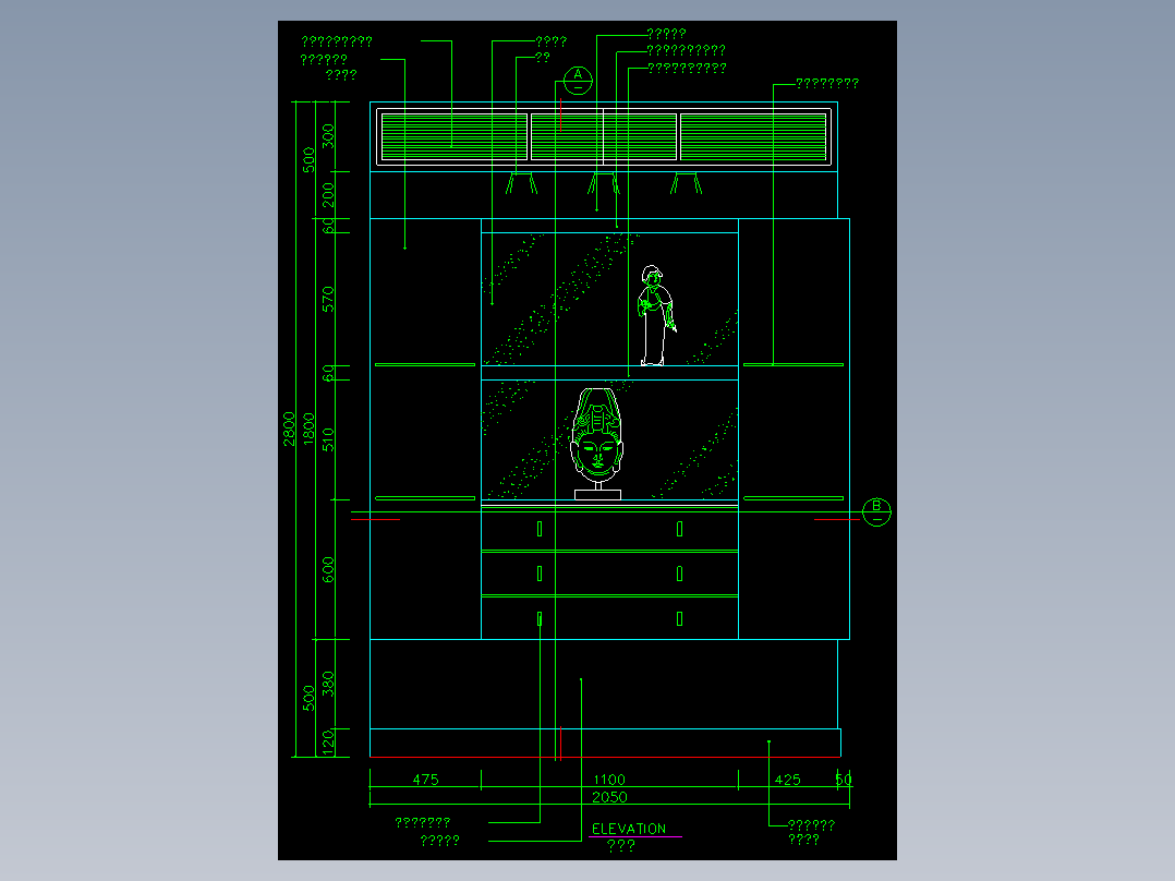 家装类CAD图块(三)-FH01006A