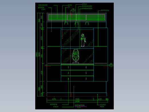 家装类CAD图块(三)-FH01006A